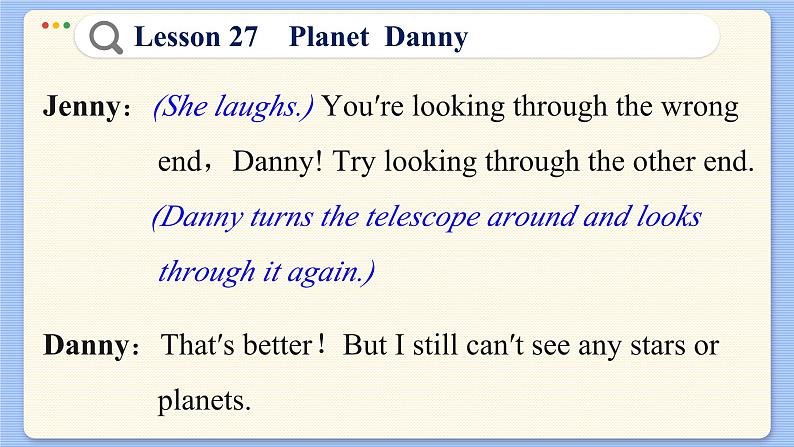 冀教版英语九年级Lesson 27  Planet Danny（课件PPT）08