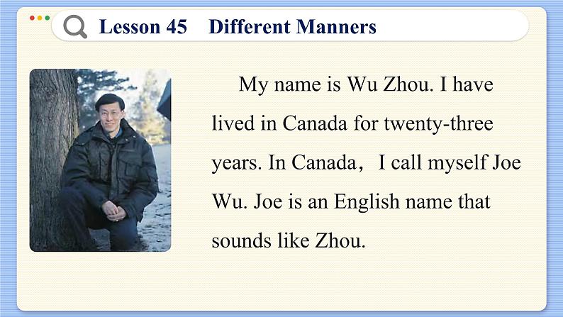 冀教版英语九年级Lesson 45  Different Manners（课件PPT）第8页