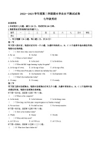 河南省驻马店市遂平县2022-2023学年七年级下学期期末英语试题（含答案）