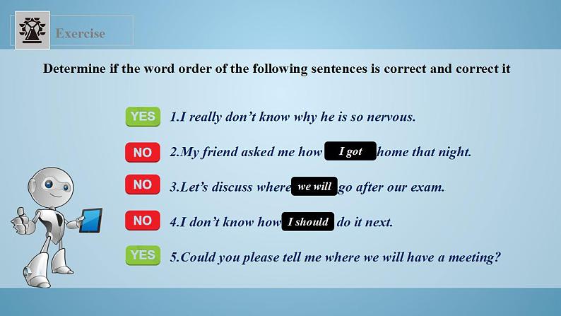 【核心素养目标】人教版初中英语九年级全册 Unit 3 Could you please tell me where the restrooms are Grammar focus-4c课件+教案+同步分层练习（含反思和答案）08