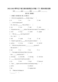 辽宁省大连市西岗区2022-2023学年七年级下学期期末考试英语试题（含答案）