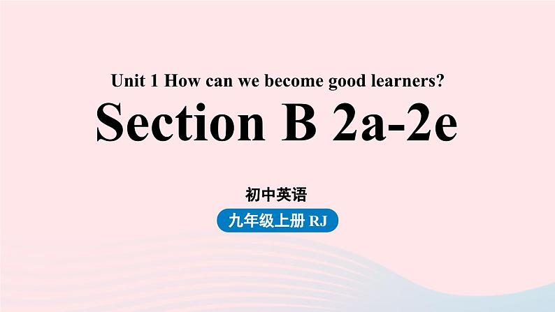 Unit1 How can we become good learners第5课时SectionB 2a-2e课件（人教新目标版）01