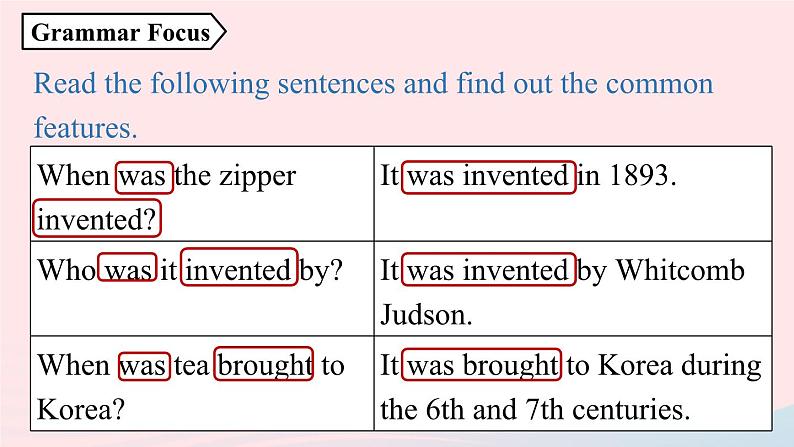 Unit6 When was it invented第3课时SectionAGrammarFocus_4c课件（人教新目标版）第4页