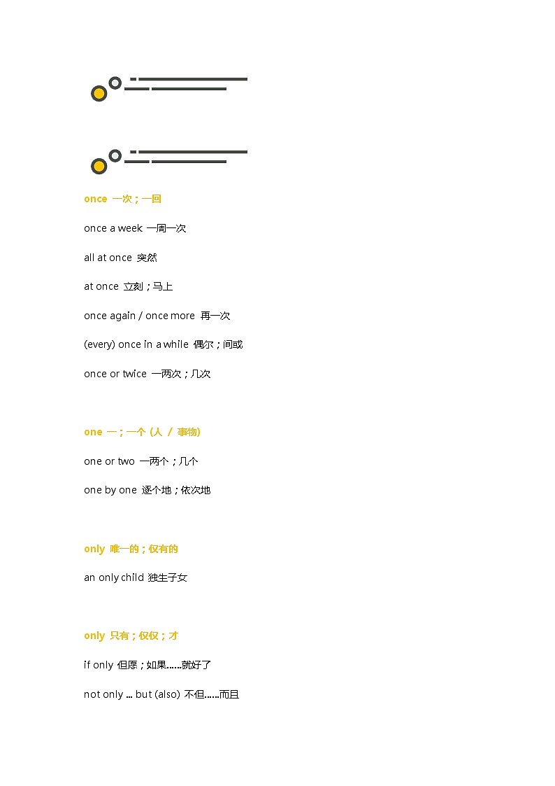 中考英语阅读必过关词块O03