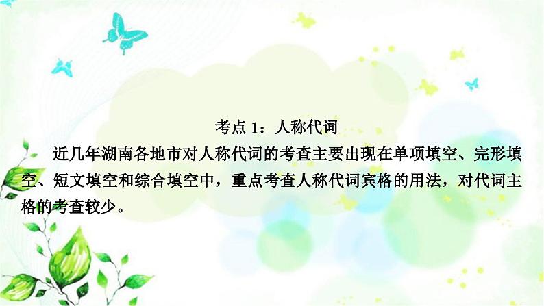 人教版中考英语复习专题突破二代词教学课件03