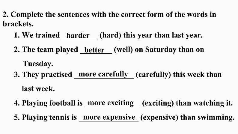 Module 3 Nothing is more enjoyable than playing tennis Unit 3（课件+素材） 2023-2024学年外研版英语八年级上册07