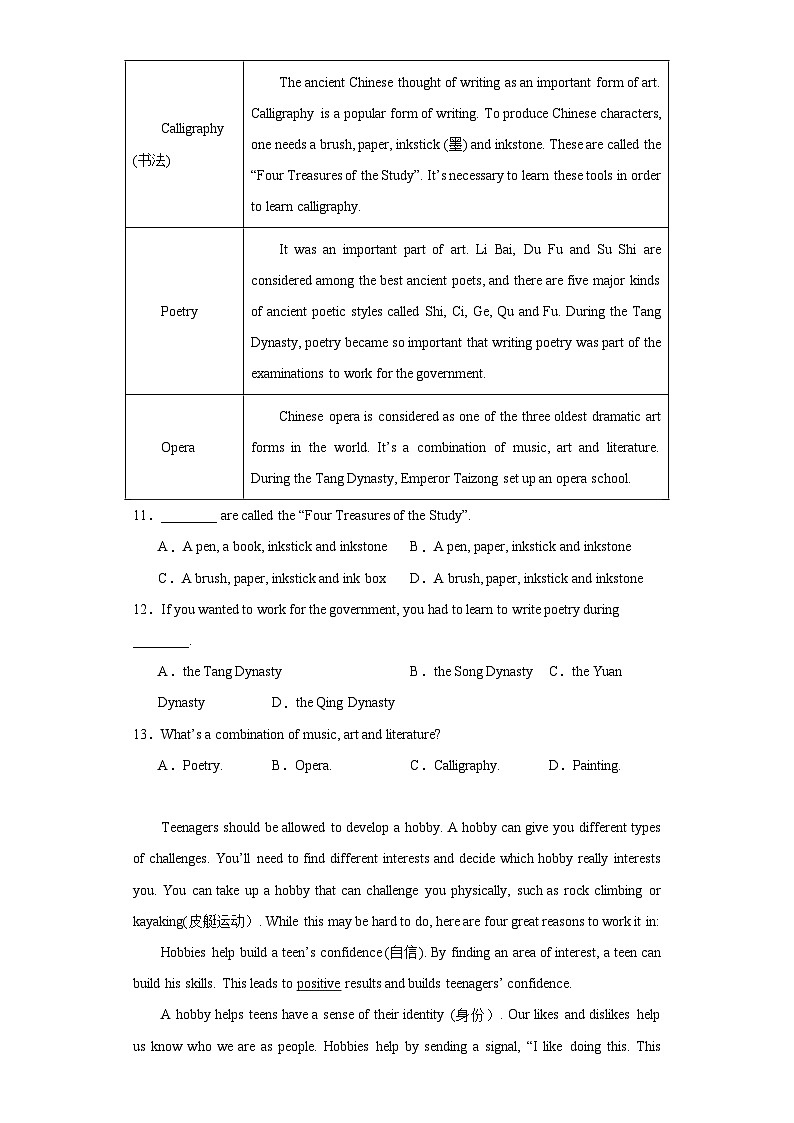 2023年山东省枣庄市台儿庄区古城学校中考二模英语试题（含解析）02