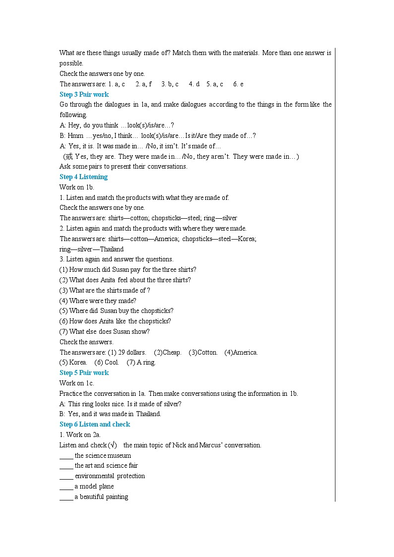 人教版英语九年级上册Unit 5  Section A （1a-2d）(第1课时) 课件+教案+练习02
