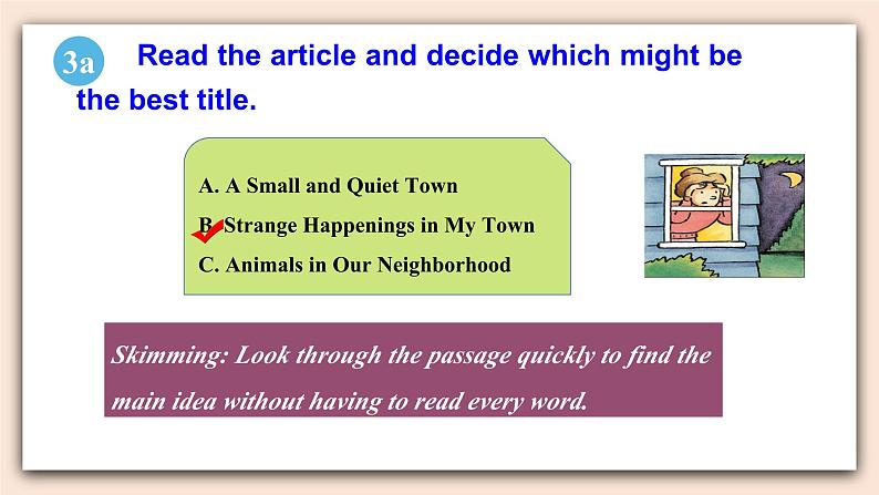 人教版英语九年级上册Unit 8  Section A （3a-4c ）(第2课时) 课件+教案+练习08