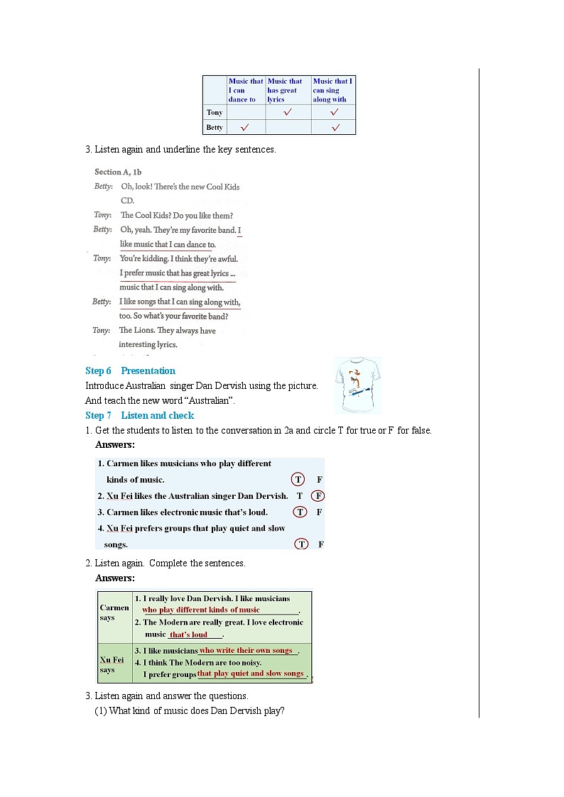 人教版英语九年级下册UNIT 9 Section A (1a-2d)（第1课时）课件+教案+练习03
