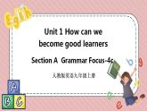 人教版英语九年级上册Unit 1 How can we become good learners Section A Grammar Focus-4c课件