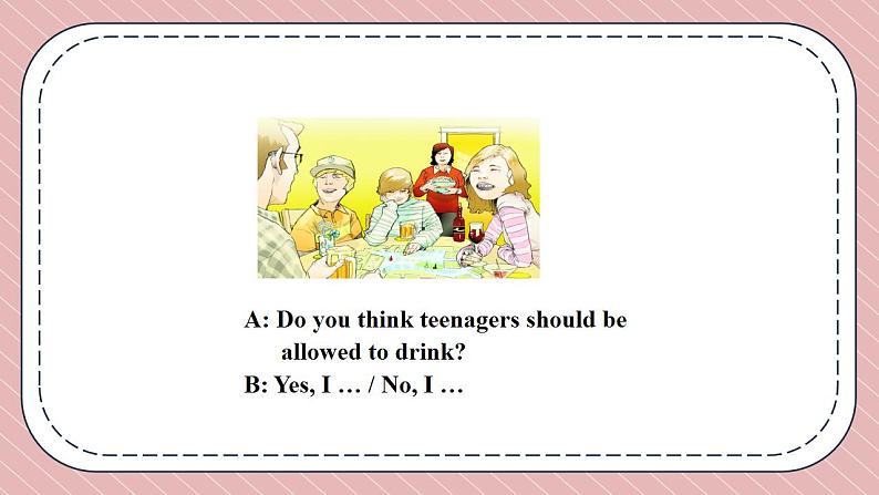 人教版英语九年级上册Unit 7 Teenagers should be allowed to choose their own clothes Section A 2a-2d课件第8页