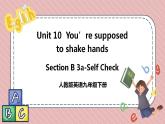 人教版英语九年级下册Unit 10 You’re supposed to shake hands. Section B 3a-Self Check 课件