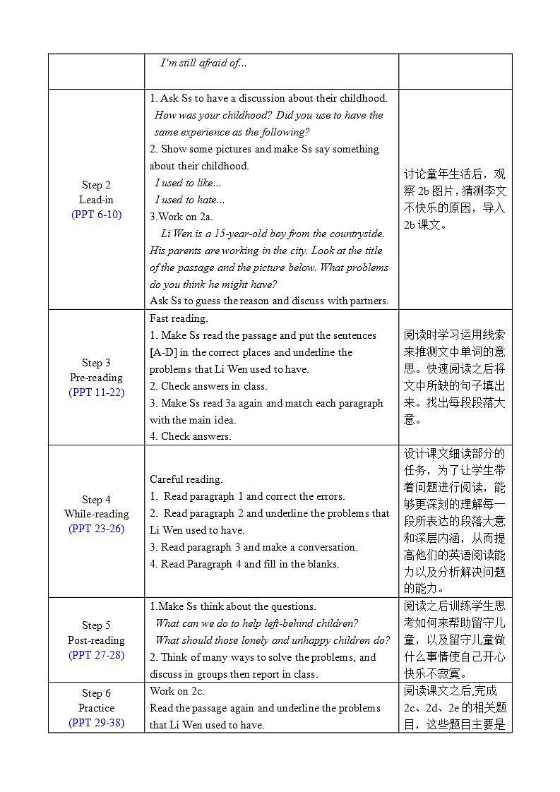 人教版英语九年级上册Unit 4 Section B 2a-2f 课件+教案02