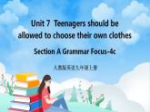 人教版英语九年级上册Unit 7 Section A Grammar Focus-4c 课件+教案