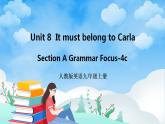 人教版英语九年级上册Unit 8 Section A Grammar Focus-4c 课件+教案
