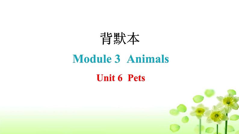 上海教育版英语八年级下册Module 3  Animals Unit6 Pets课件01