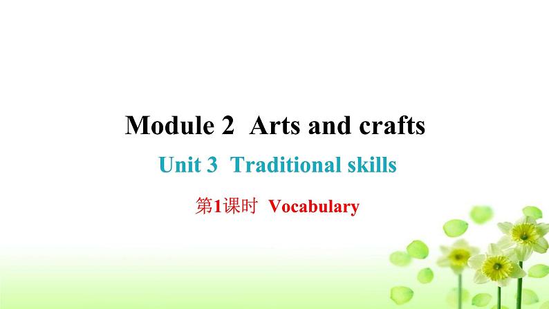 上海教育版英语八年级下册Module 2 Unit 3  第1课时Vocabulary课后作业课件第1页