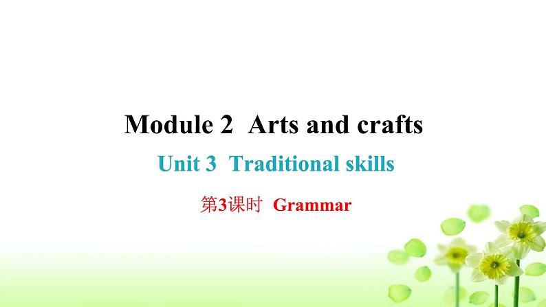 上海教育版英语八年级下册Module 2 Unit 3  第3课时Grammar课后作业课件第1页