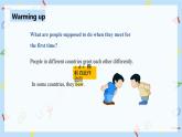 人教新目标 (Go for it) 版英语 Unit 10 You’re supposed to shake hands.（SectionA1a-2d）课件+音频