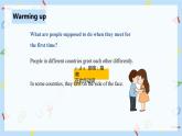 人教新目标 (Go for it) 版英语 Unit 10 You’re supposed to shake hands.（SectionA1a-2d）课件+音频