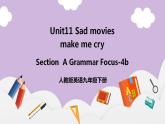 人教新目标 (Go for it) 版英语 Unit 11 Sad movies make me cry.（SectionAGrammar Focus-4c）课件+素材