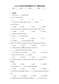 2023年吉林省长春市朝阳区中考二模英语试题（含解析）