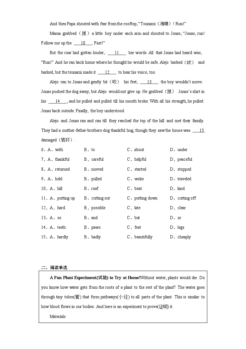 2023年四川省南充市中考二模英语试题（含解析）02