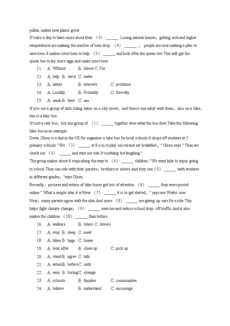 2023年四川省自贡市中考英语试卷（含答案解析）02