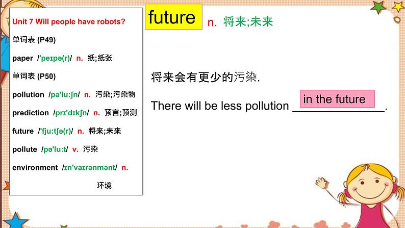 Unit7+SectionA词汇精讲课件 人教版英语八年级上学期08