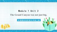 初中英语外研版 (新标准)九年级上册Unit 2 The Grand Canyon was not just big.优秀ppt课件