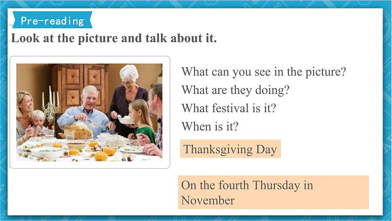 外研新标准英语九年级上册 Module 2 Unit 2 We have celebrated the festival since the first pioneers arrived in America 课件+教案06