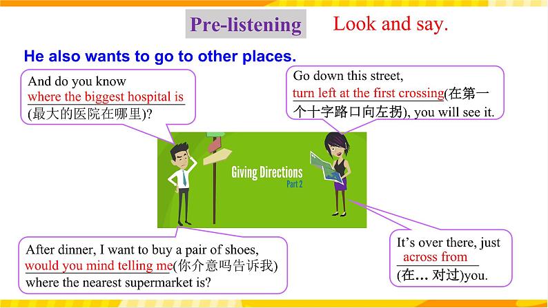 人教新目标版英语九年级Unit3《 Could you please tell me where the restrooms are Section B 1a-1e》课件+练习+音视频06