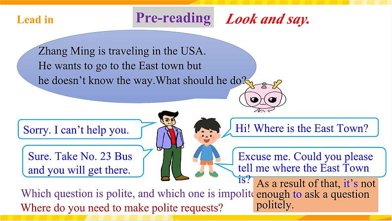 人教新目标版英语九年级Unit 3 《Could you please tell me where the restrooms are Section B 2a-2e 》课件+练习+音频05