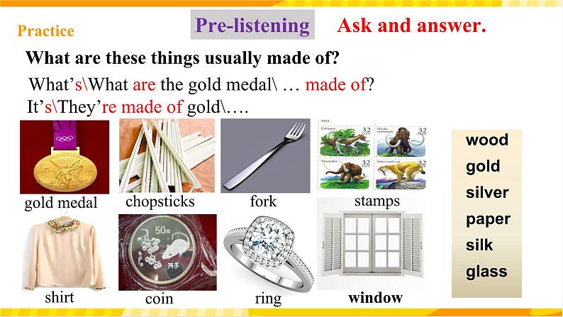 人教新目标版英语九年级Unit 5 《What are the shirts made of Section A 1a-2d 》课件+练习+音视频07