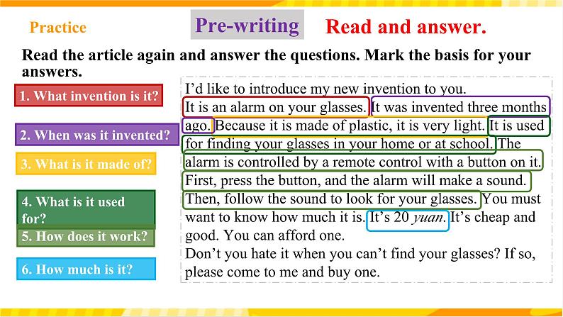 人教新目标版英语九年级Unit 6 《When was it invented Section B 3a-Self check 》课件+练习08