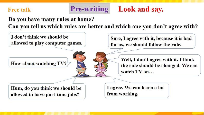 人教新目标版英语九年级Unit 7《 Teenagers should be allowed to choose their own clothes.Section B3a-Self check 》课件05