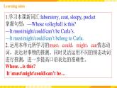 人教新目标版英语九年级Unit 8《 It must belong to Carla Section A Grammar focus-4c 》课件+音频