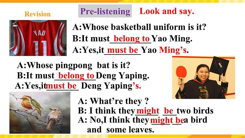 人教新目标版英语九年级Unit 8《 It must belong to Carla Section B 1a-1d》课件+练习+音频03