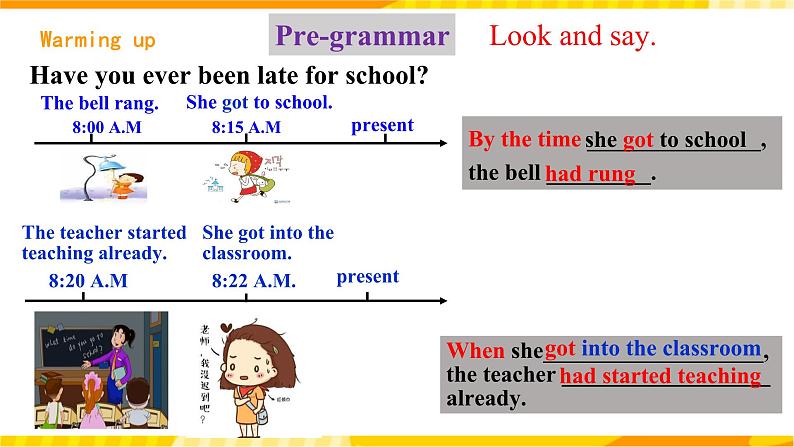 人教新目标版英语九年级Unit12《 Life is full of the unexpected.Section A Grammar focus-4c 》课件+练习05