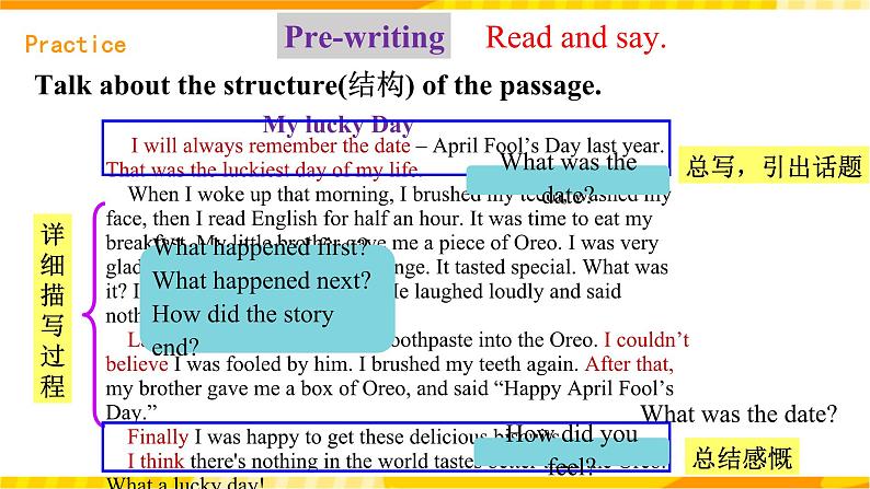 人教新目标版英语九年级Unit12 《Life is full of the unexpected.Section B 3a-Self check》 课件+练习+视频07