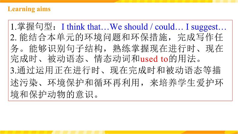 人教新目标版英语九年级Unit 13《 We're trying to save the earth Section B 3a-Self check 》课件+练习02