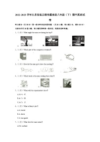 江苏省连云港市灌南县2022-2023学年八年级下学期期中英语试卷（含答案）