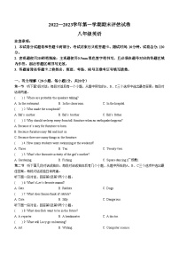 河南省平顶山市宝丰县2022-2023学年八年级上学期期末英语试题（含答案）