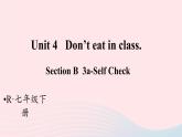 2023七年级英语下册Unit4Don'teatinclass第5课时B3a_SelfCheck课件新版人教新目标版