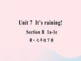 2023七年级英语下册Unit7It'sraining第3课时B1a_1e课件新版人教新目标版