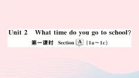 人教新目标 (Go for it) 版七年级下册Section A作业ppt课件