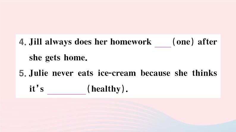 2023七年级英语下册Unit2Whattimedoyougotoschool第四课时SectionB2a～2c作业课件新版人教新目标版第4页