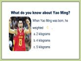 北师大版英语9年级上册 U6 Lesson 16 Yao Ming 1 PPT课件