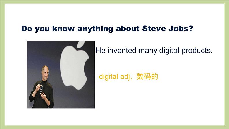 北师大版英语9年级上册 U6 Lesson 18 Steve Jobs 1 PPT课件02